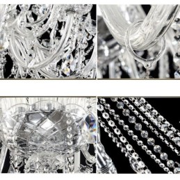 European Crystal Kattokruunu Crystal Decoration Kattovalaisin 65 valolla