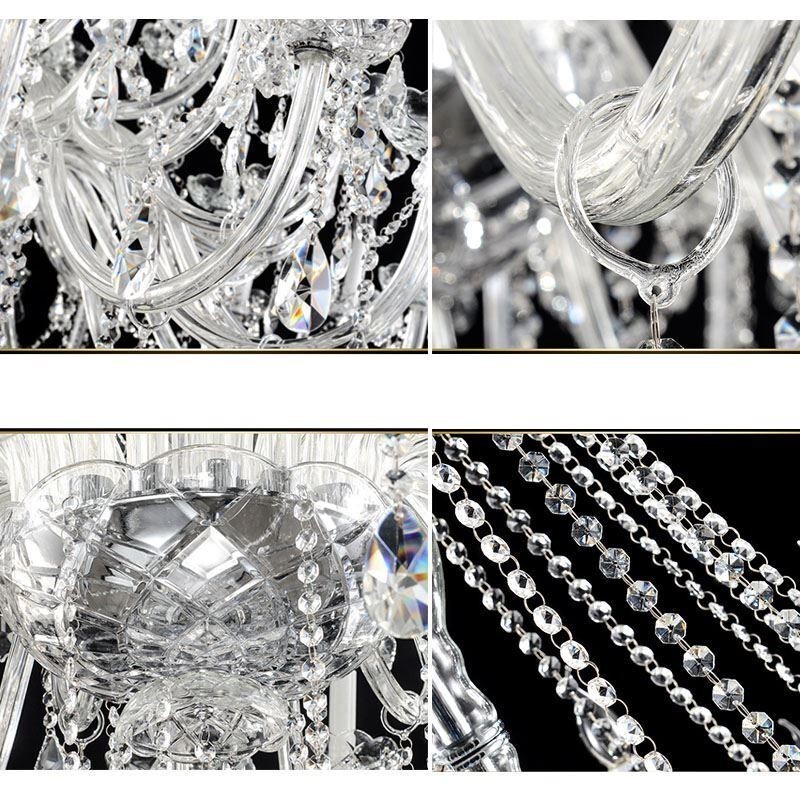 European Crystal Kattokruunu Crystal Decoration Kattovalaisin 65 valolla