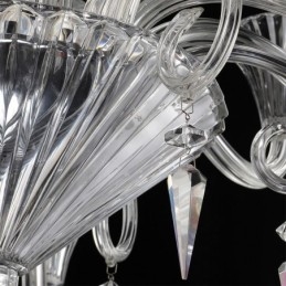 Eurooppalainen kristallikruunu koristeellinen kattovalaisin 12 valolla