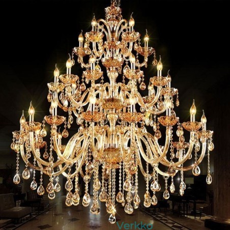 European Crystal Chandelier Luxury kattovalaisin 30 valolla European Crystal Chandelier Luxury kattovalaisin 30 valolla