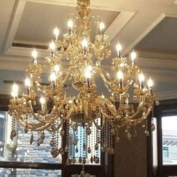 European Crystal Chandelier Luxury kattovalaisin 30 valolla