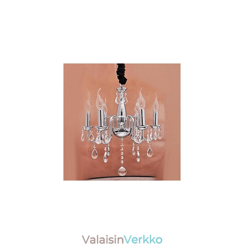 6 valoa kristalli riippuvalaisin kynttilässä