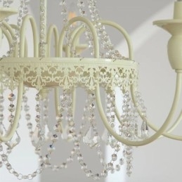 Nordic Crystal Chandelier Paint Craft Cream kattovalaisin