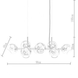 Nykyaikainen Magic Bean -riippuvalaisin Simple 8 valoa