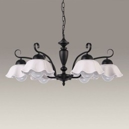 Nordic Iron Pendant Light kukka muotoinen lasinen lampunvarjostin kattokruunu