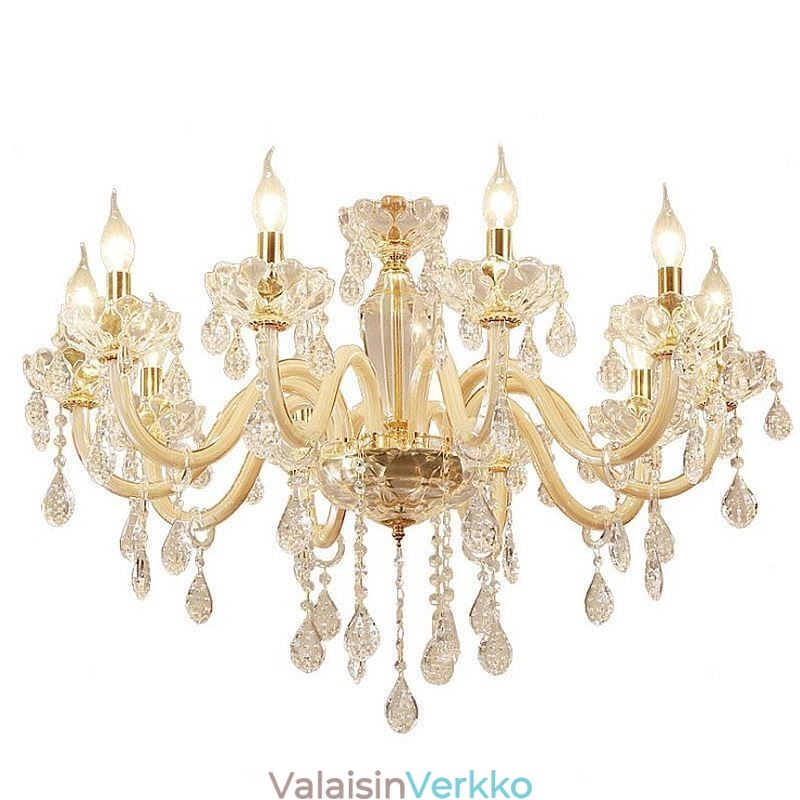 Elegantti kristallikruunu eurooppalaistyylinen lasiriippuvalaisin