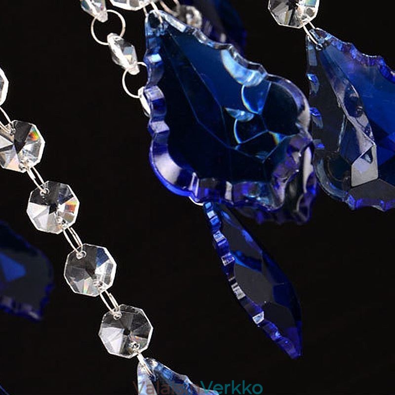 European Crystal Chandelier Luxury Riipus Vaaleansininen Riipus