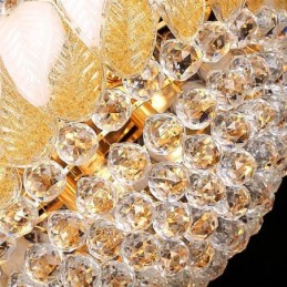 Suuri ja ylellinen kristallikruunu eurooppalainen kultainen kattovalaisin