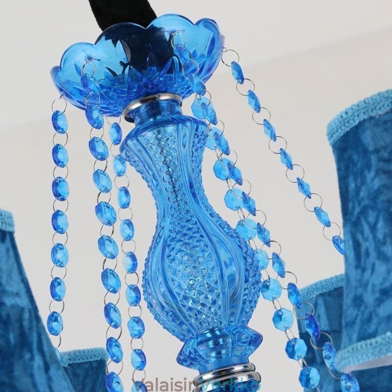 Suuri kristallikruunu eurooppalainen riipus Vaaleansininen Väri Esteettinen