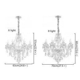 Crystal Kattokruunu Cognac Ceiling Light Luxury European