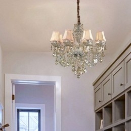 Crystal Kattokruunu Cognac Ceiling Light Luxury European