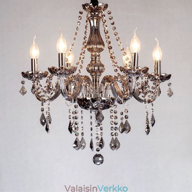 Elegantti kristallikruunu eurooppalaistyylinen lasiriippuvalaisin