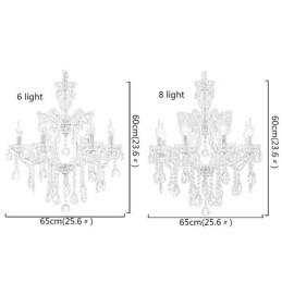 Elegantti kristallikruunu eurooppalainen riippuvalaisin