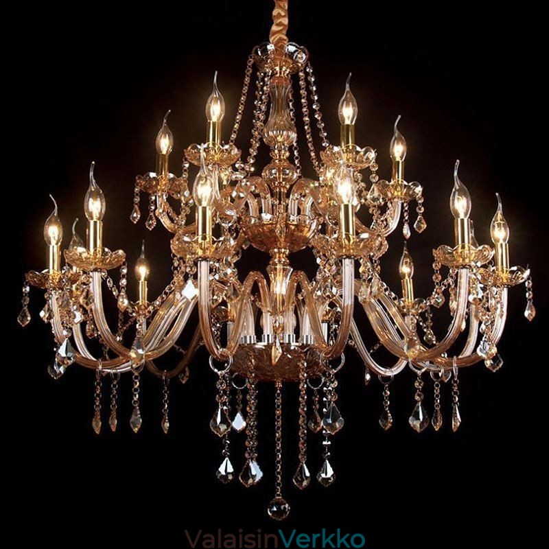 Ylellinen kristallikruunu eurooppalainen kattovalaisin