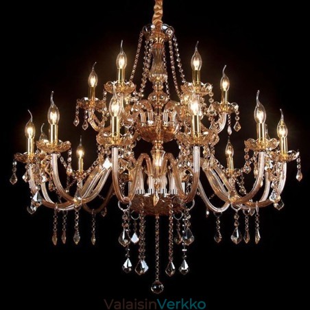 Ylellinen kristallikruunu eurooppalainen kattovalaisin