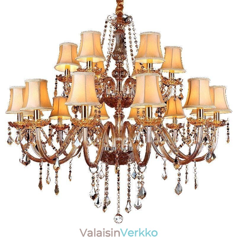 Ylellinen kristallikruunu eurooppalainen kattovalaisin