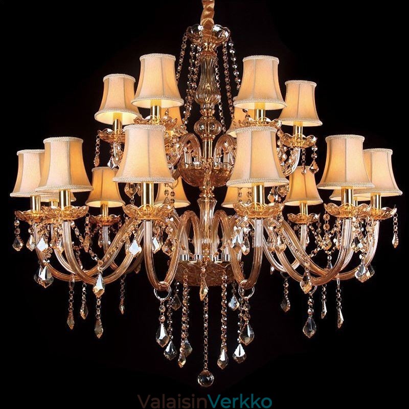 Ylellinen kristallikruunu eurooppalainen kattovalaisin