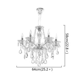 European Crystal Kattokruunu Elegantti riippuvalaisin