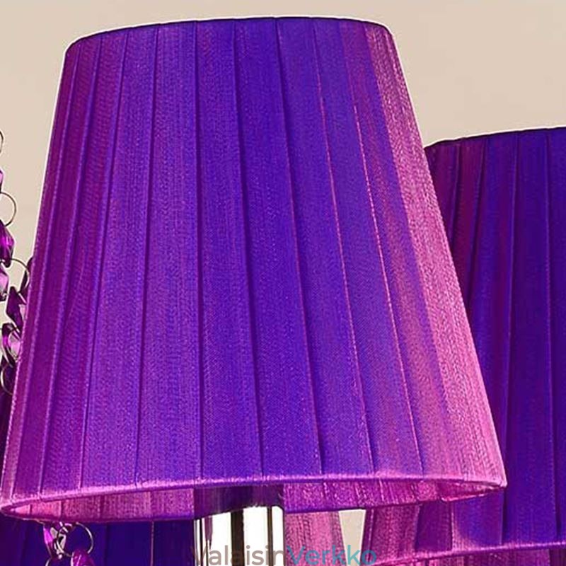 Eurooppalaistyylinen kristallikruunu violetti riippuvalaisin