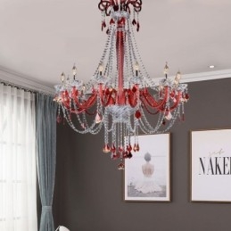 European Crystal Kattokruunu Elegantti riippuvalaisin