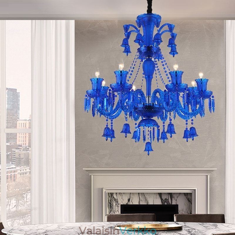 Crystal Ceiling Light Eurooppalainen kattokruunu Ring Bells riippuvalaisin