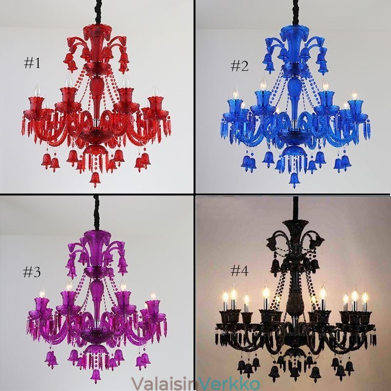 Crystal Ceiling Light Eurooppalainen kattokruunu Ring Bells riippuvalaisin