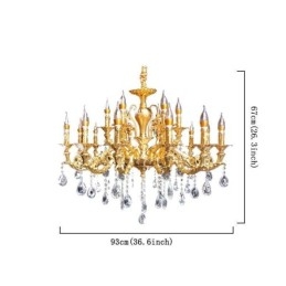 Crystal Chandelier Modern Luxury Kattovalaisimet Kodin valaistus Sisustusvalo