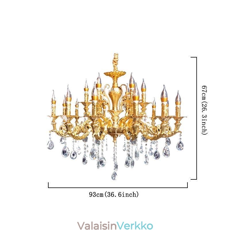 Crystal Chandelier Modern Luxury Kattovalaisimet Kodin valaistus Sisustusvalo