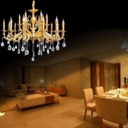 Crystal Chandelier Modern Luxury Kattovalaisimet Kodin valaistus Sisustusvalo