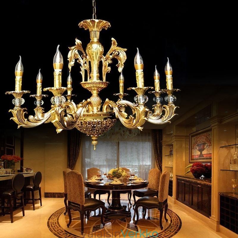 Crystal Chandelier Modern Luxury Kattovalaisimet Kodin valaistus Luova Lampun valaistus