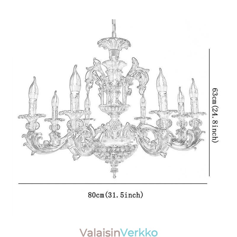 Crystal Chandelier Modern Luxury Kattovalaisimet Kodin valaistus Luova Lampun valaistus