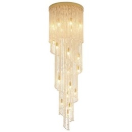 Moderni Crystal Kattokruunu Ylellinen portaikko Crystal kattovalaisin 19 valolla