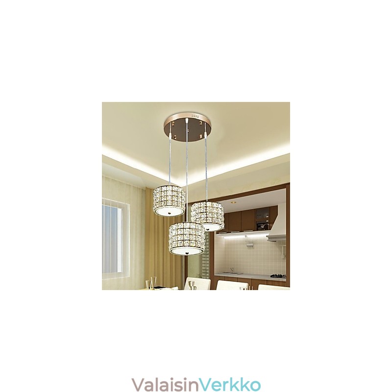 Yksittäinen 3 valokristalliriippuvalaisin