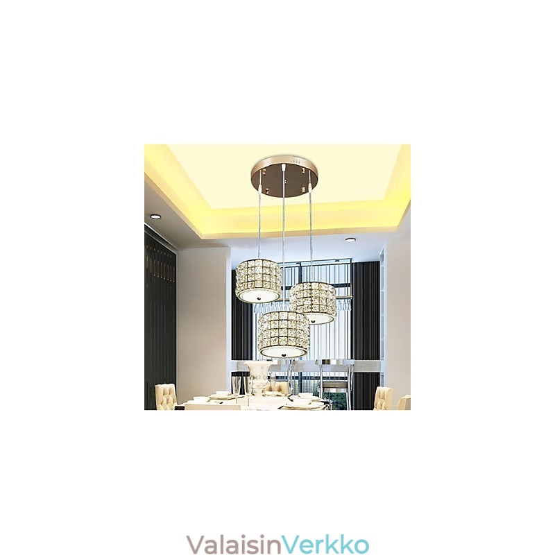 Yksittäinen 3 valokristalliriippuvalaisin