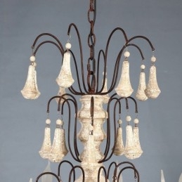 Retro-tyylinen puinen riippuvalaisin tyylikäs kattokruunu