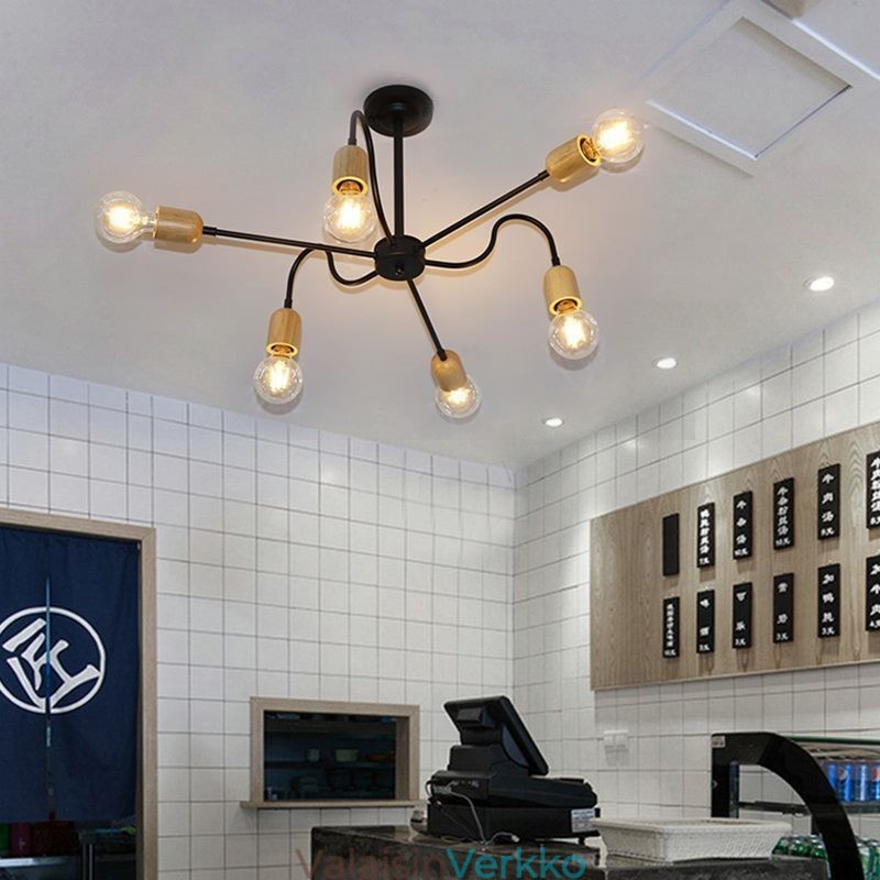 Nykyaikainen Creative Iron Pendant Light Spider kattokruunu
