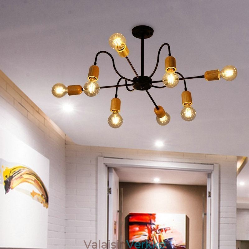 Nykyaikainen Creative Iron Pendant Light Spider kattokruunu