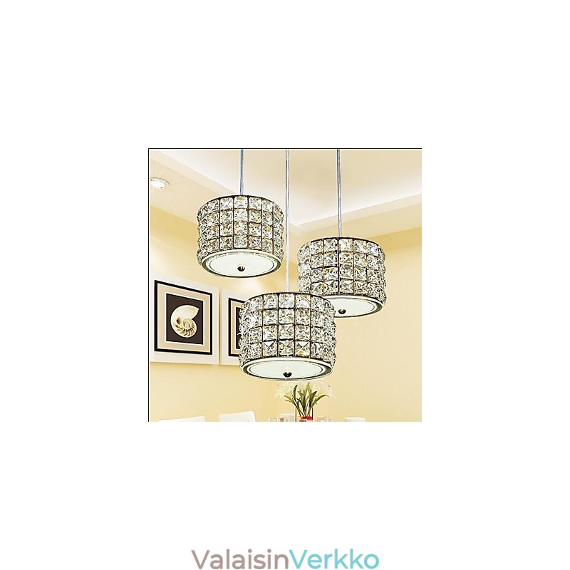 Yksittäinen 3 valokristalliriippuvalaisin