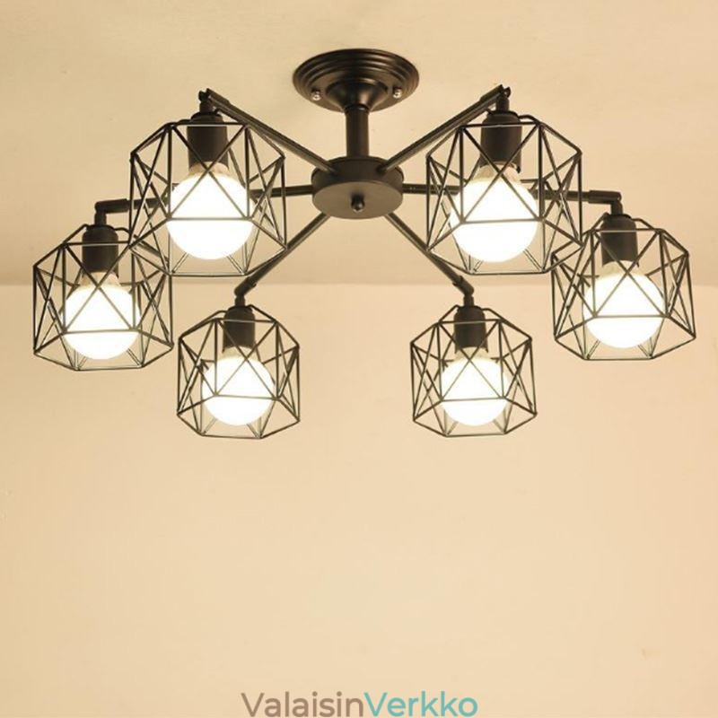 Moderni Bird Cage -riippuvalaisin rautakoristevalaistus
