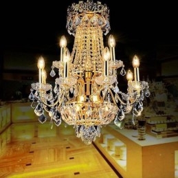 European Luxury Crystal Kattokruunu Duplex Stair riippuvalaisin