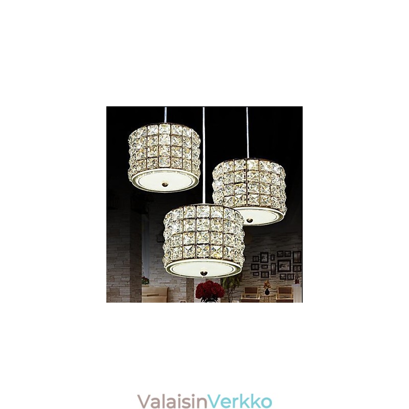 Yksittäinen 3 valokristalliriippuvalaisin