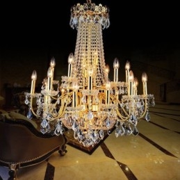 European Luxury Crystal Kattokruunu Duplex Stair riippuvalaisin