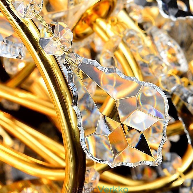 European Luxury Crystal Kattokruunu Duplex Stair riippuvalaisin