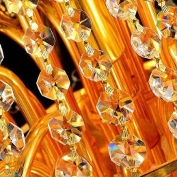 European Luxury Crystal Kattokruunu Duplex Stair riippuvalaisin