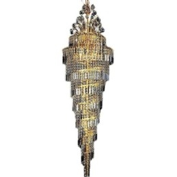 Tyylikäs Crystal Empire -kattokruunu eurooppalainen ylellinen pitkä riipus