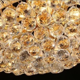 Nykyaikainen Crystal Empire Kattokruunu Kultavärinen Riippuvalaisin Lotus