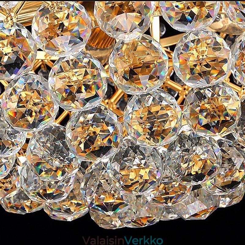 Ylellinen kristallikruunu Moderni tyylikäs riippuvalaisin