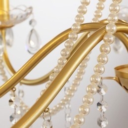 American Crystal Pendant Light Country Style Creative Iron Art kattovalaisin