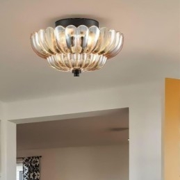 Moderni yksinkertainen uppoasennettava Lotus-pohjakattolamppu