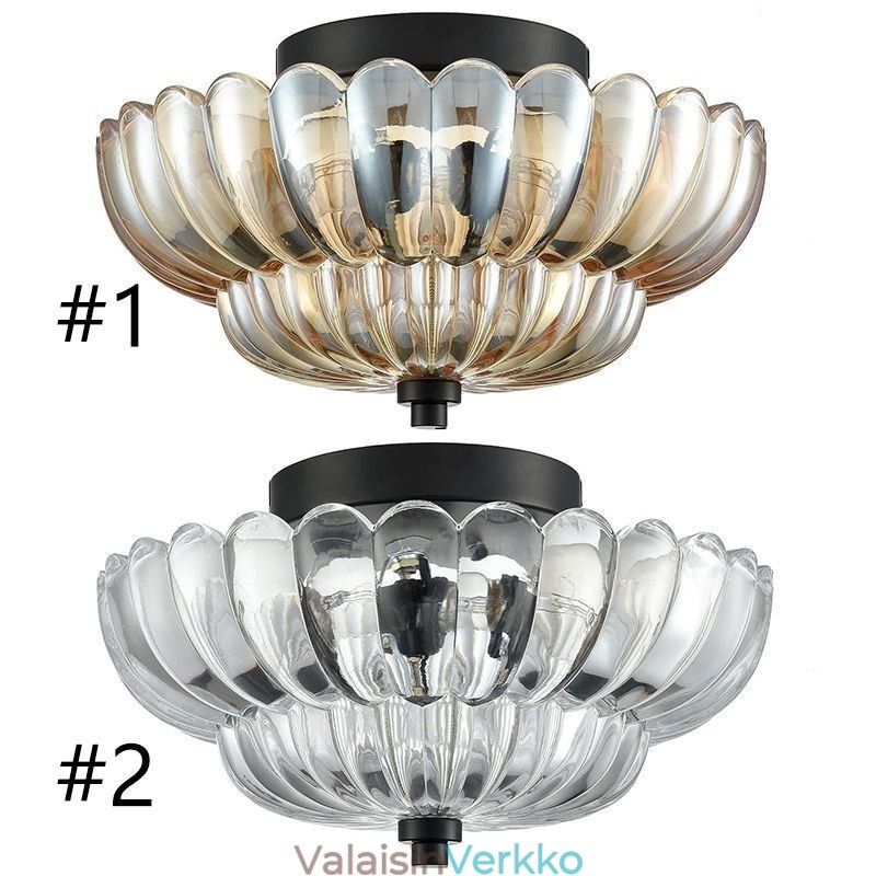 Moderni yksinkertainen uppoasennettava Lotus-pohjakattolamppu